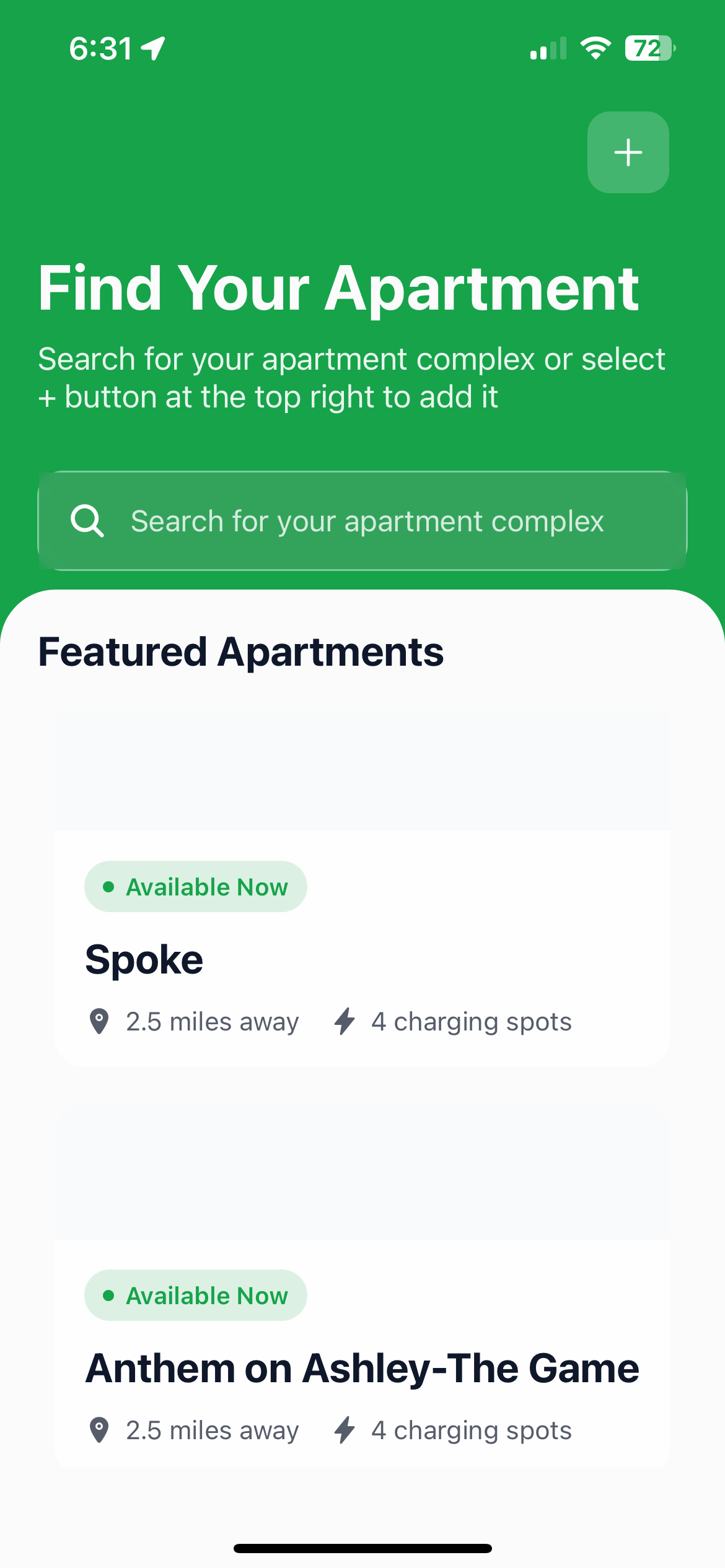 App screenshot showing Welcome Screen